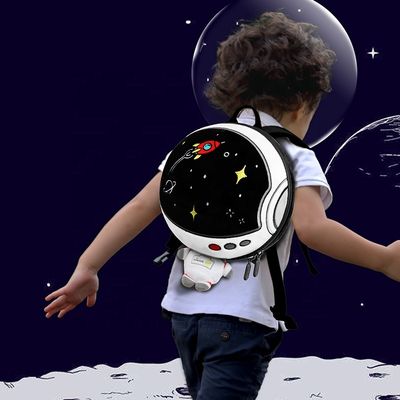 Fashionable Cartoon Pattern Children 3D School Bags Anti Lost Backpack 206g