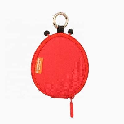 EVA Ladybug Coin Purse Keychain Personalised Money Pouch Zipper Multicolors