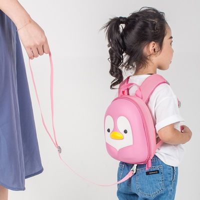 Anti Lost 3D Kids Penguin Backpack Customizable EVA Kids Hardshell Backpack