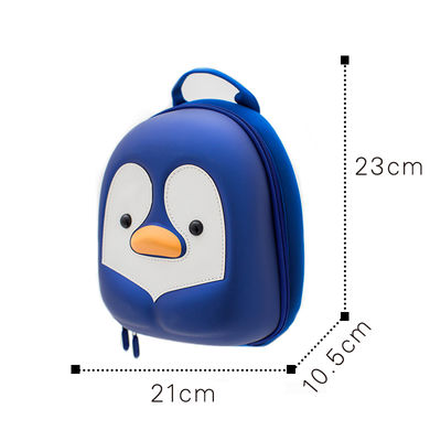 Anti Lost 3D Kids Penguin Backpack Customizable EVA Kids Hardshell Backpack