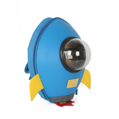 Supercute 3D Cartoon Backpack Customized Rocket Shape Small Kids Backpack