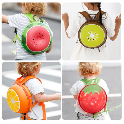 OEM Kawaii Personalized Preschool Backpack With Cartoon Pattern Hand Shell Fruit