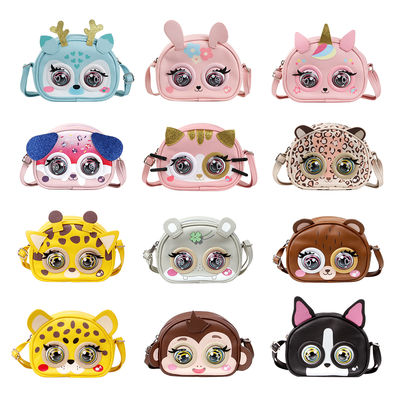 Supercute Little Girls Shoulder Bag Intelligent Interactive Voice Blinking Bag