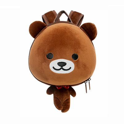 Supercute Custom 3D Plush Kids Animal Backpack Personalised Toddler School Bags