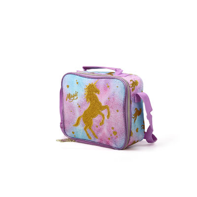 Supercute Unicorn 3 In 1 Custom Backpack School Backpack Set Lunch Bag Pencil Bag