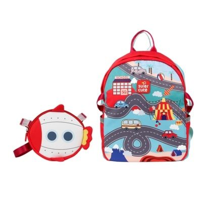 Supercute 2 In 1 Shoulder Bag And School Backpack Personalized Children Backpack