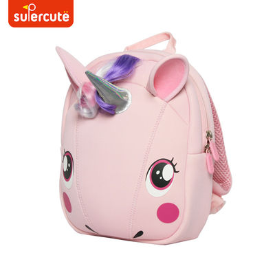 Supercute Waterproof Kids Backpack Unicorn Bag Kindergarten Backpack For Boy And Girls