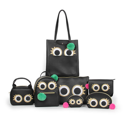 Pu 7in 1 Custom Backpack School Backpack Set School Bags For High School Students