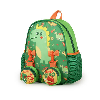 Custom Mini Dinosaur Book Bag Polyester Fiber Kindergarten School Bag Kids Backpack