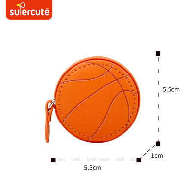 Fita métrica de basquete fofa OEM ODM, fita métrica de couro PU macio para crianças