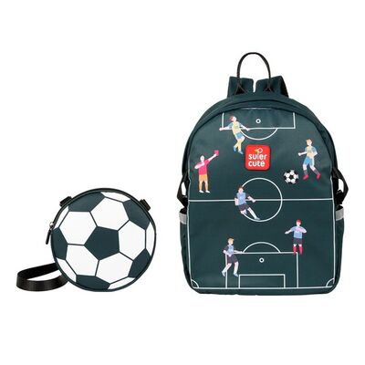 Fashionable School Bag 2 In 1 Kids Backpack Set School Bag With Zipper For Children