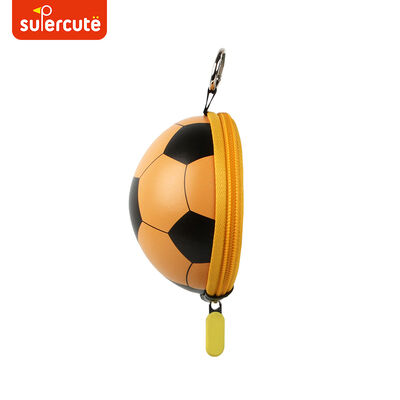 Custom Coin Purse Made Of Durable EVA And PU Materials Unique 3D Soccer Design