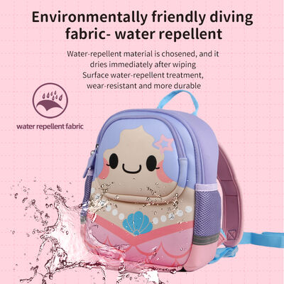 Customization Waterproof Child School Bag Backpacks Mermaid Design For Kids