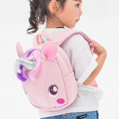 Superctue Diving Fabric Backpack Custom Unicorn Bag Children School Bag For Kids