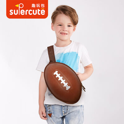 Supercute Customizable 3d EVA PU American Football Bag Crossbody Child Shoulder Bag