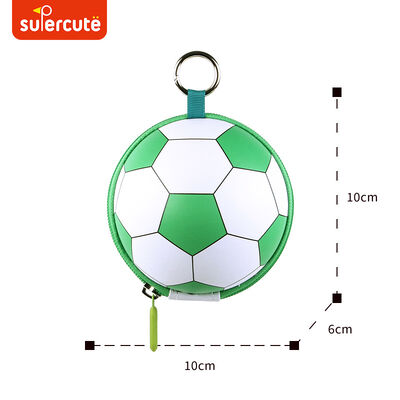 Supercute Unique 3D Soccer Design Custom Coin Purse OEM ODM EVA Small Storage