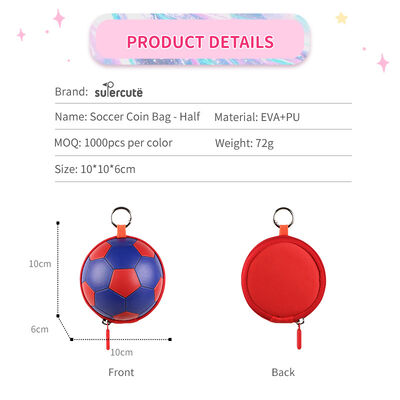 Supercute Unique 3D Soccer Design Custom Coin Purse EVA Small Storage Small Wallet