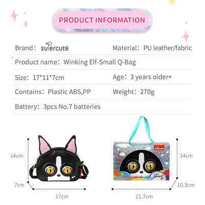 Supercute OEM ODM KIids Shoulder Bag Intelligent Interactive Voice Blinking Bag