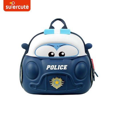 Supercute Custom Logo 3D Cartoon LED Car Children School Bag Kids School Backpack