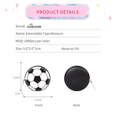 Supercute Custom Football PU Tape Measure Customized promotional gifts