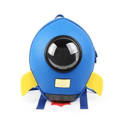 Supercute New 3D Rocket Shape Backpack Customized Kids School Bag Backpack