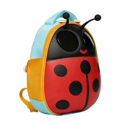 Supercute OEM/ODM 3D Cartoon LED Labybug Kids Backpack School Travel Bags For Kids