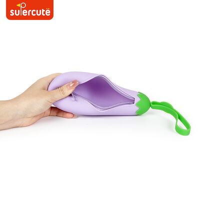 Supercute Durable Lightweight Custom Silicone Pen Case Kids Pencil Case Easy-Carry