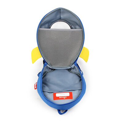 Supercute 3D Cartoon Backpack مخصص للأطفال حقيبة مدرسية على شكل صاروخ على ظهره