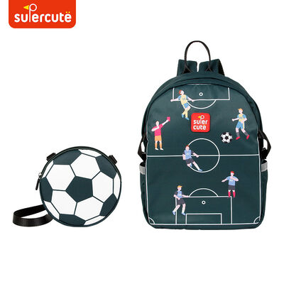 Supercute 2 In 1 Shoulder Bag Children Backpack Custom Football Kids School Backpack