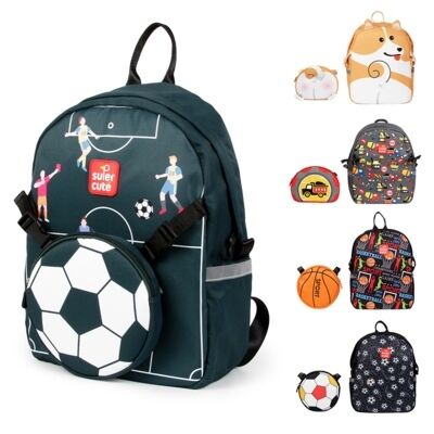 Fashionable School Bag 2 In 1 Kids Backpack Set School Bag With Zipper For Children