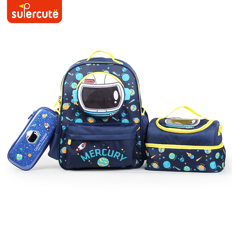 Factory Price OEM ODM 3 In 1 School Backpack Set Lunch Bag Pencil Bag For Kids
