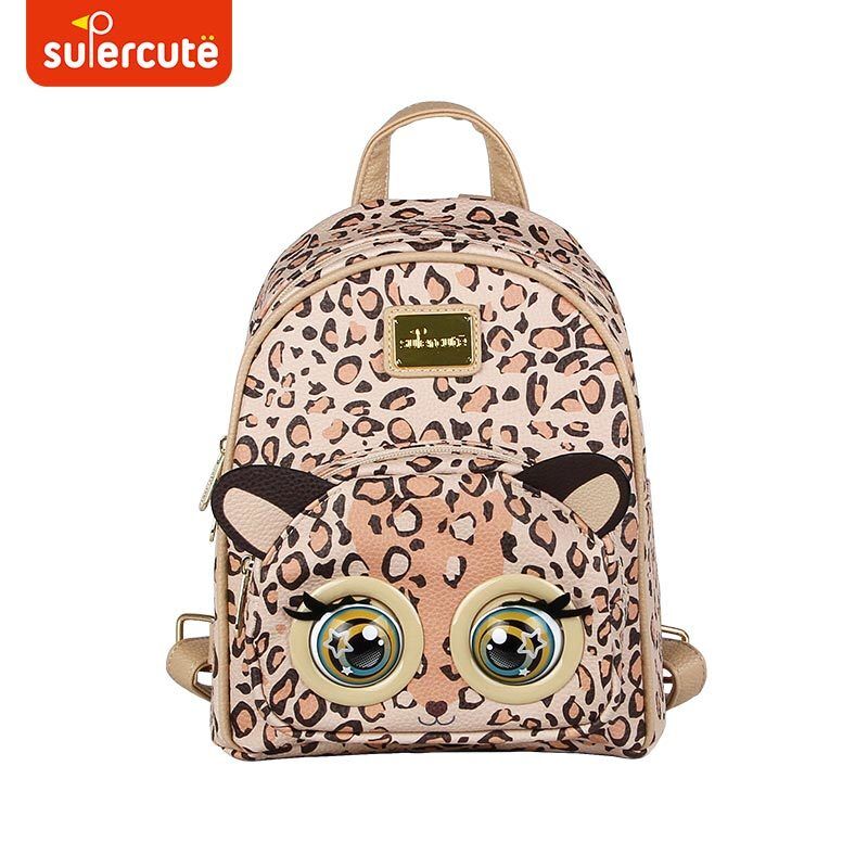 Supercute Custom Pu Kids Backpack Blinking Backpack Unique Children School Bag
