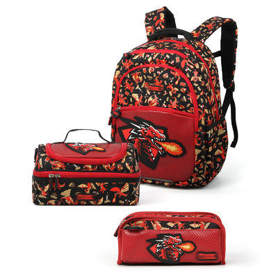 Supercute 3 In 1 Wholesale Backpack Custom School Backpack Set Lunch Bag Pencil Bag